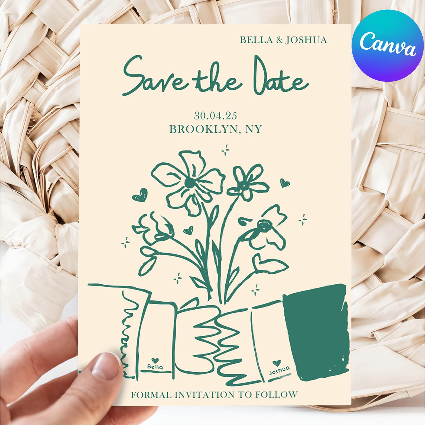 Timeless Save the Date Wedding Invitation Design