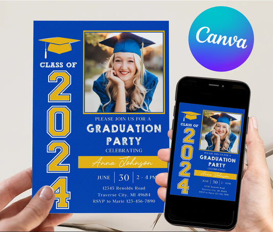 Editable Graduation Party Invitation