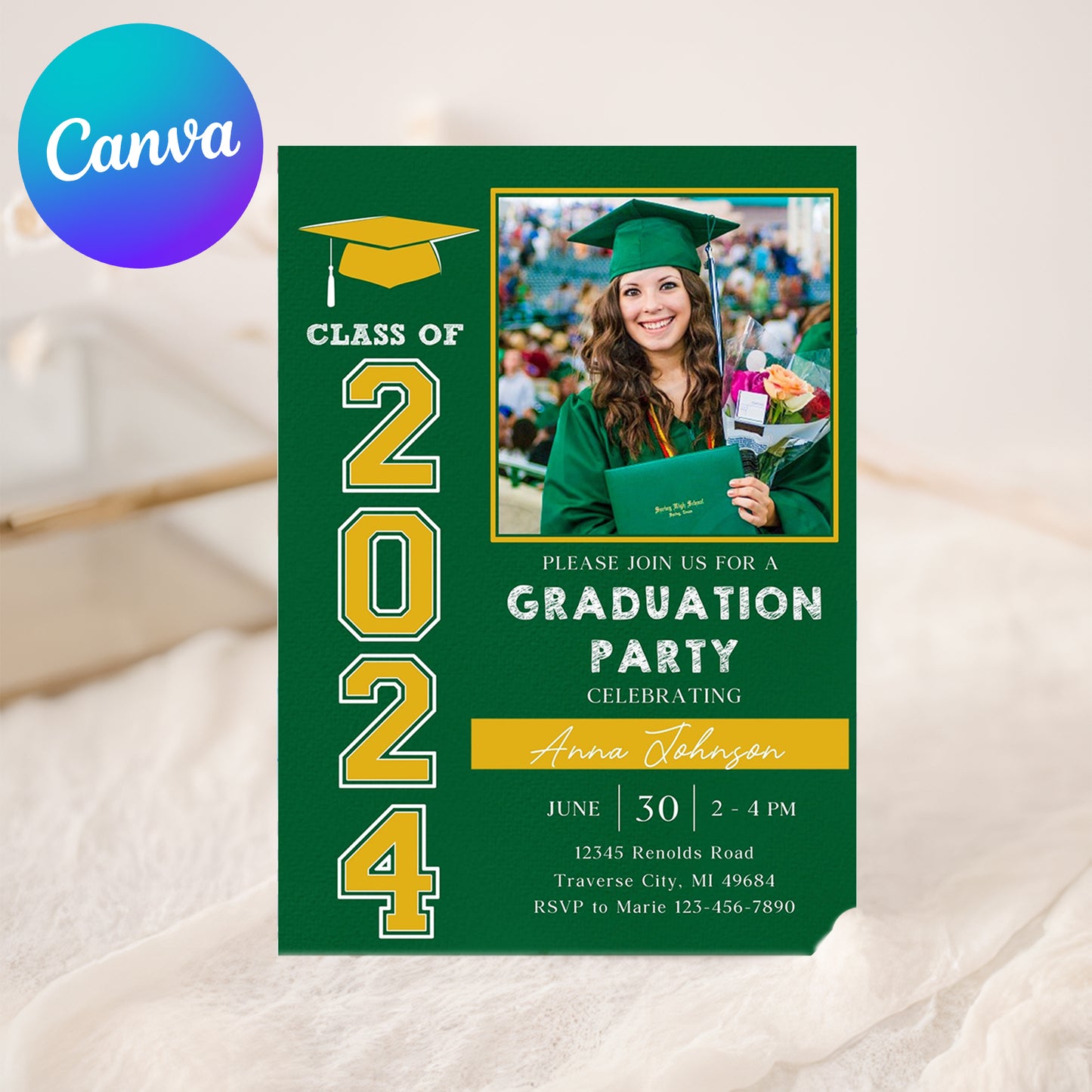 Custom Graduation Invitation Template