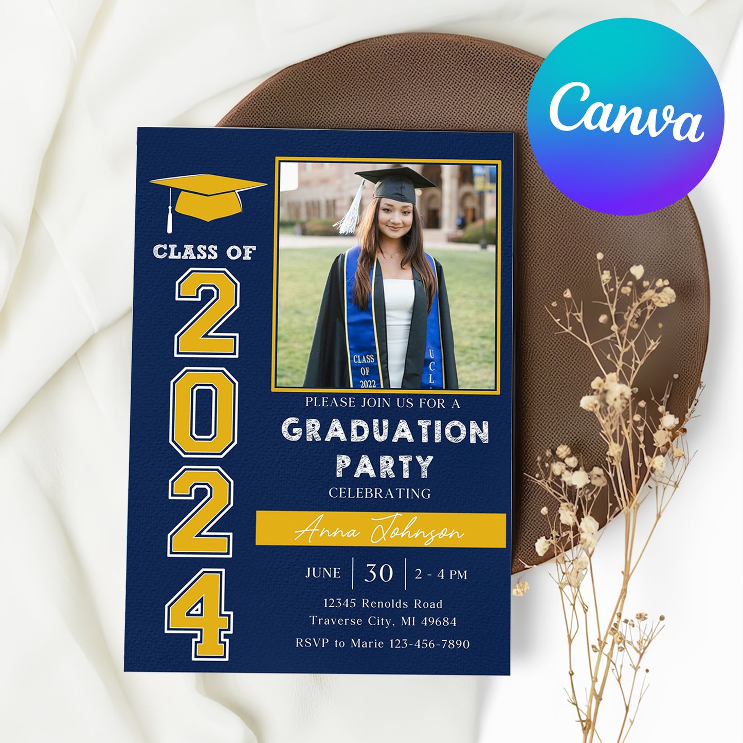 Edit Digital Graduation Template