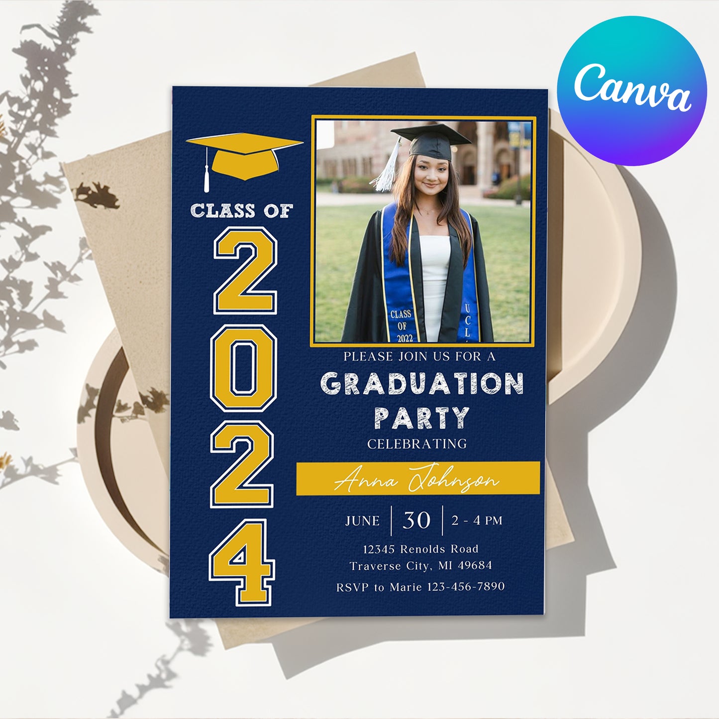 Edit Digital Graduation Template