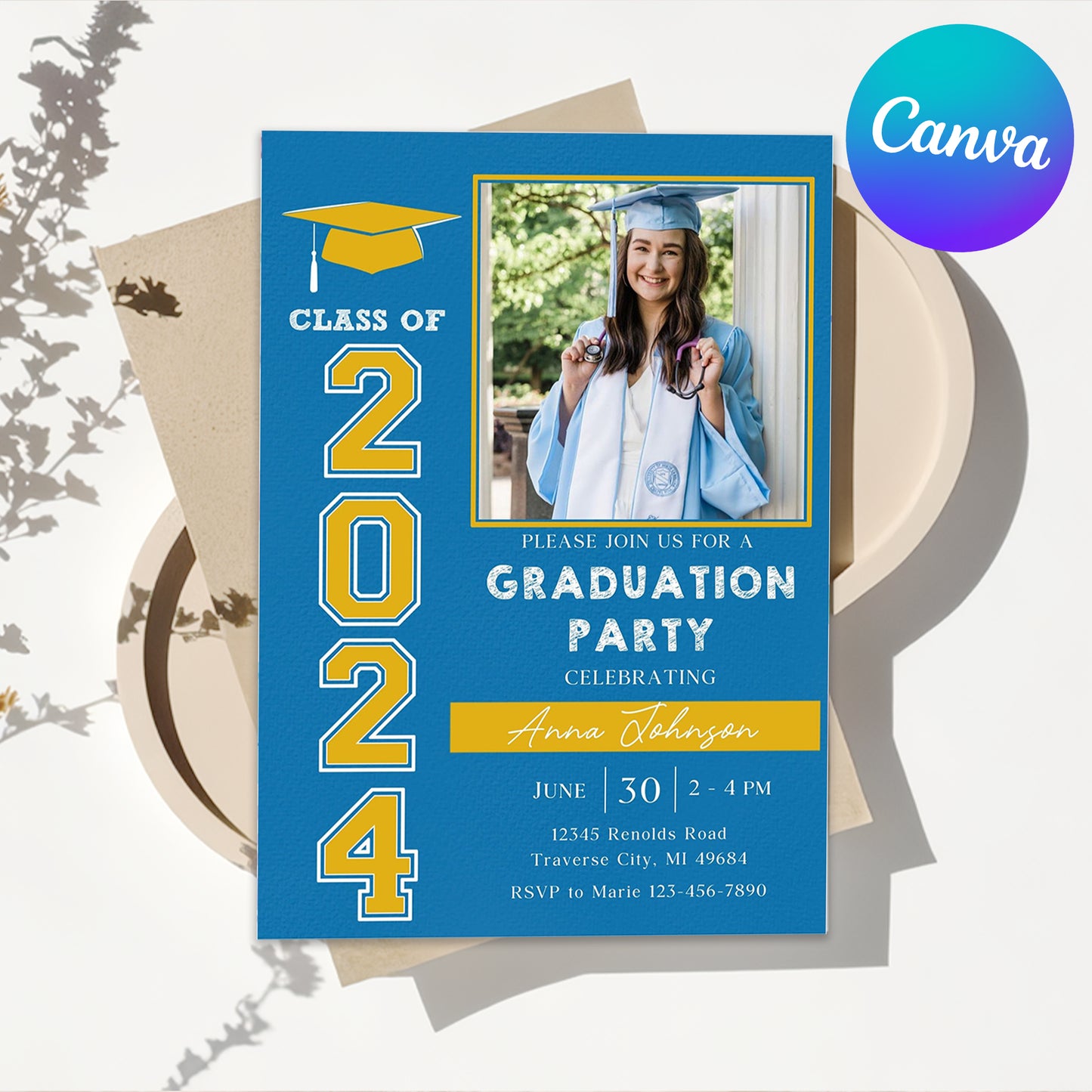 Graduation Party Invitation Template