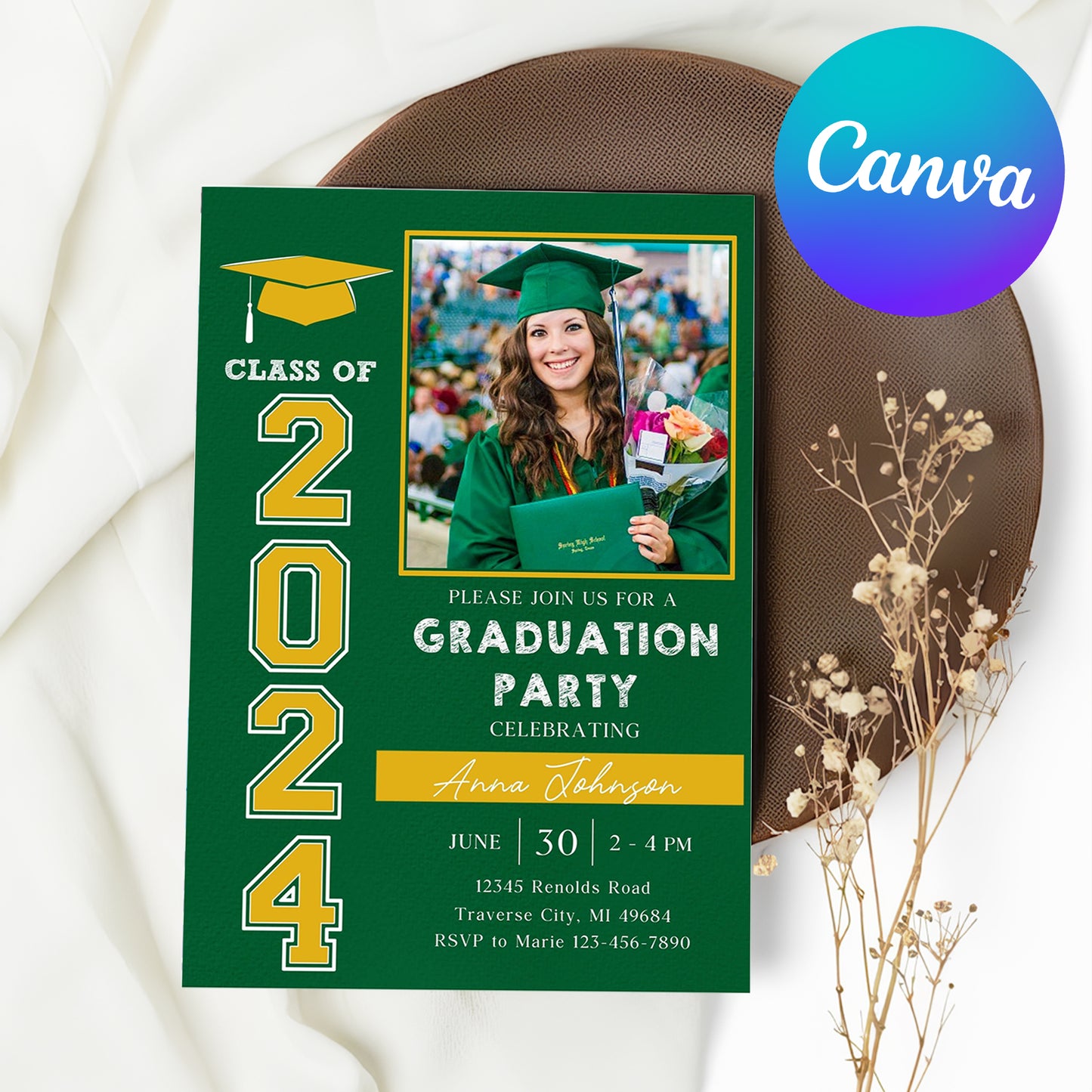 Custom Graduation Invitation Template