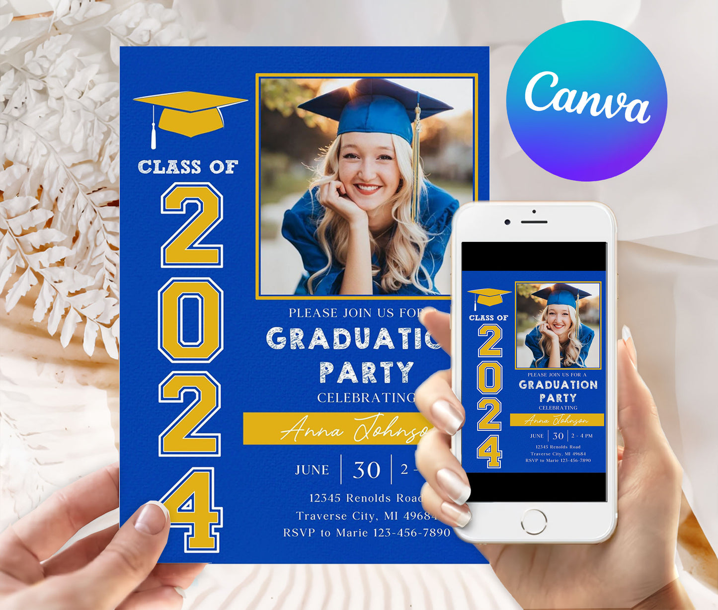 Editable Graduation Party Invitation