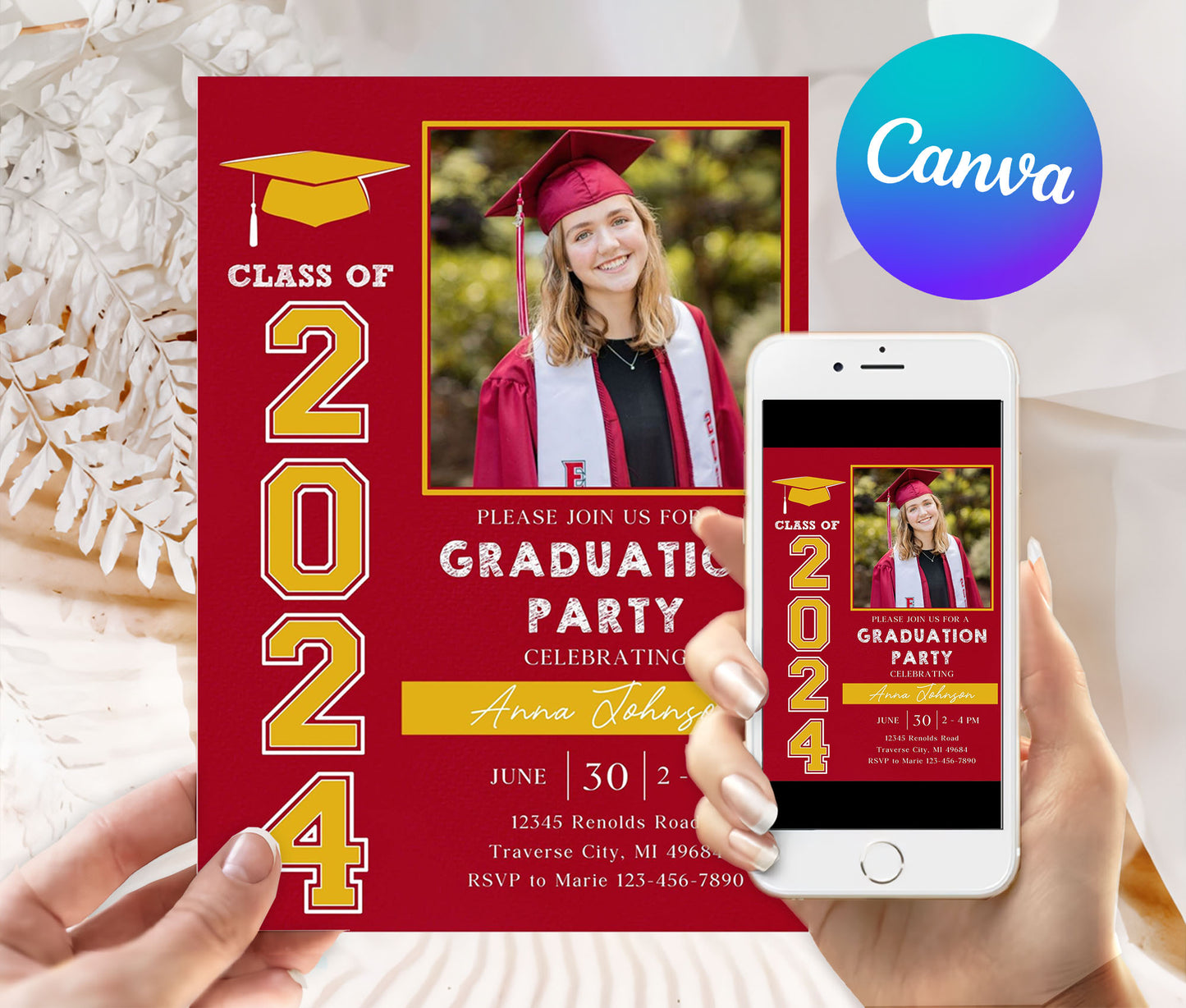 Editable Graduation Party Invitation