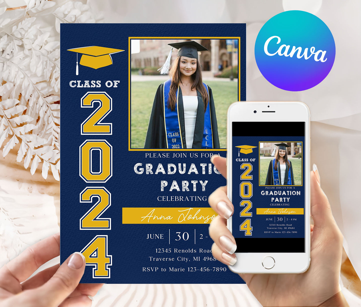 Edit Digital Graduation Template