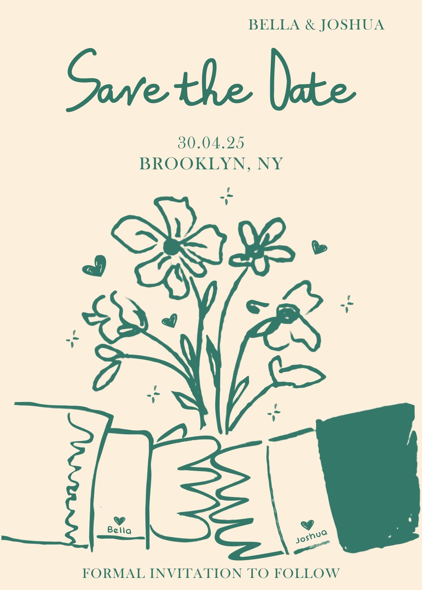 Timeless Save the Date Wedding Invitation Design