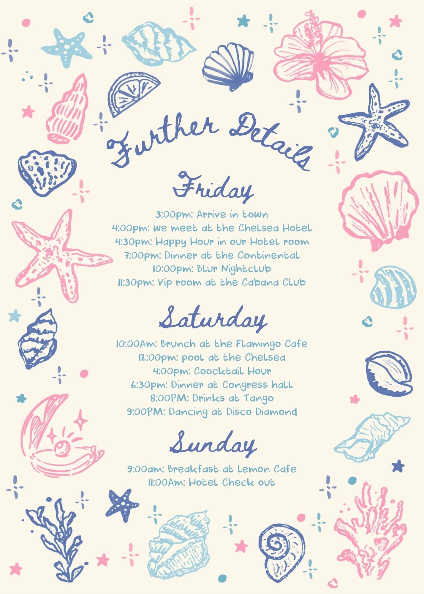 The Bach Social Club Cocktail Bachelorette invite template